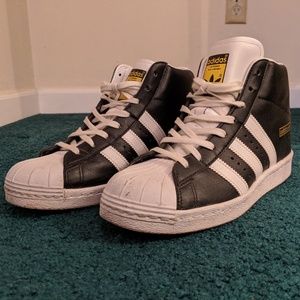 Adidas Super Star Wedge Shell Toe High Tops